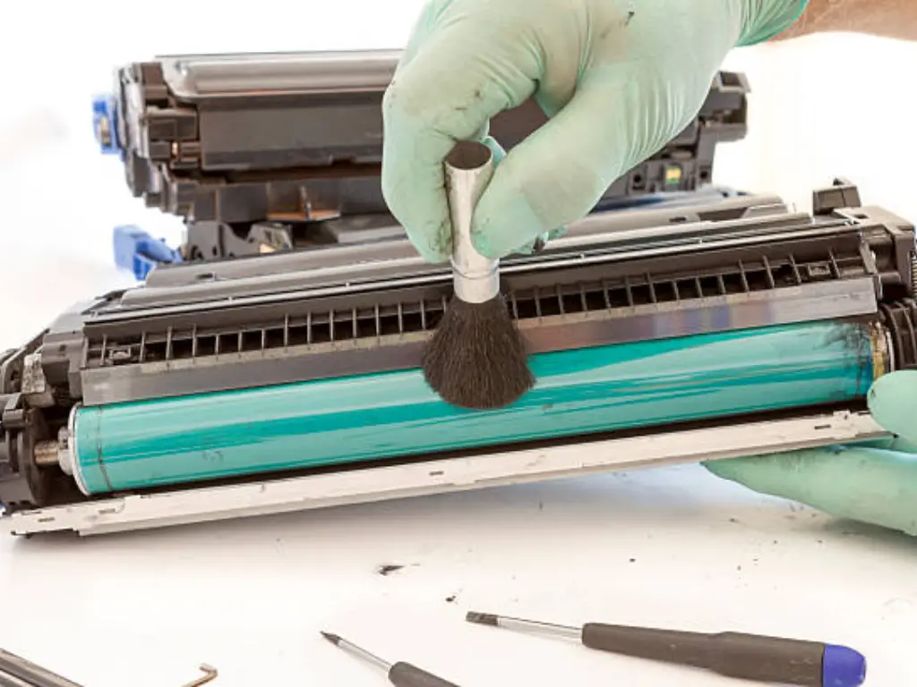 how to clean printer toner